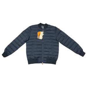 Herren Puffer Hemd Jacke in Marineblau
