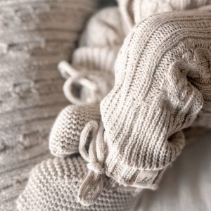Luna + Luca Babyschuhe aus Bio-Baumwolle – Natur