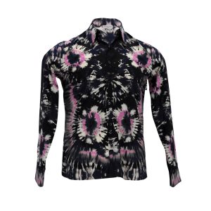 Dries Van Noten Tie-Dye Hemd aus mehrfarbiger Baumwolle 7748670849084