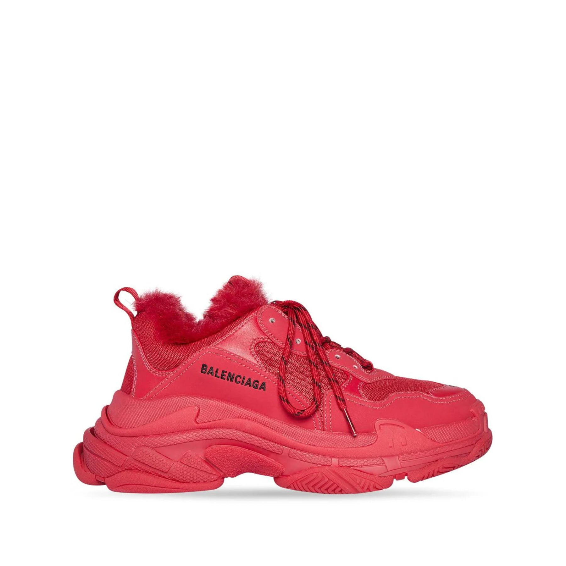 Balenciaga Triple S Fur Turnschuhe