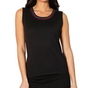 Tank in schwarz/multi