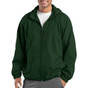 Sport-Tek Herren-Raglanjacke mit Kapuze, groß