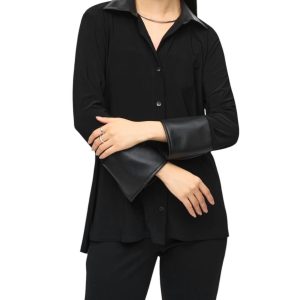 Minimalist Cutaway Nightout Hemd in schwarz 7803897970748