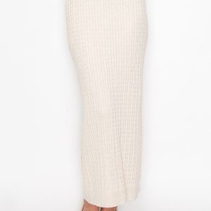 Cable Strickcreme maxi Rock 7832934383676
