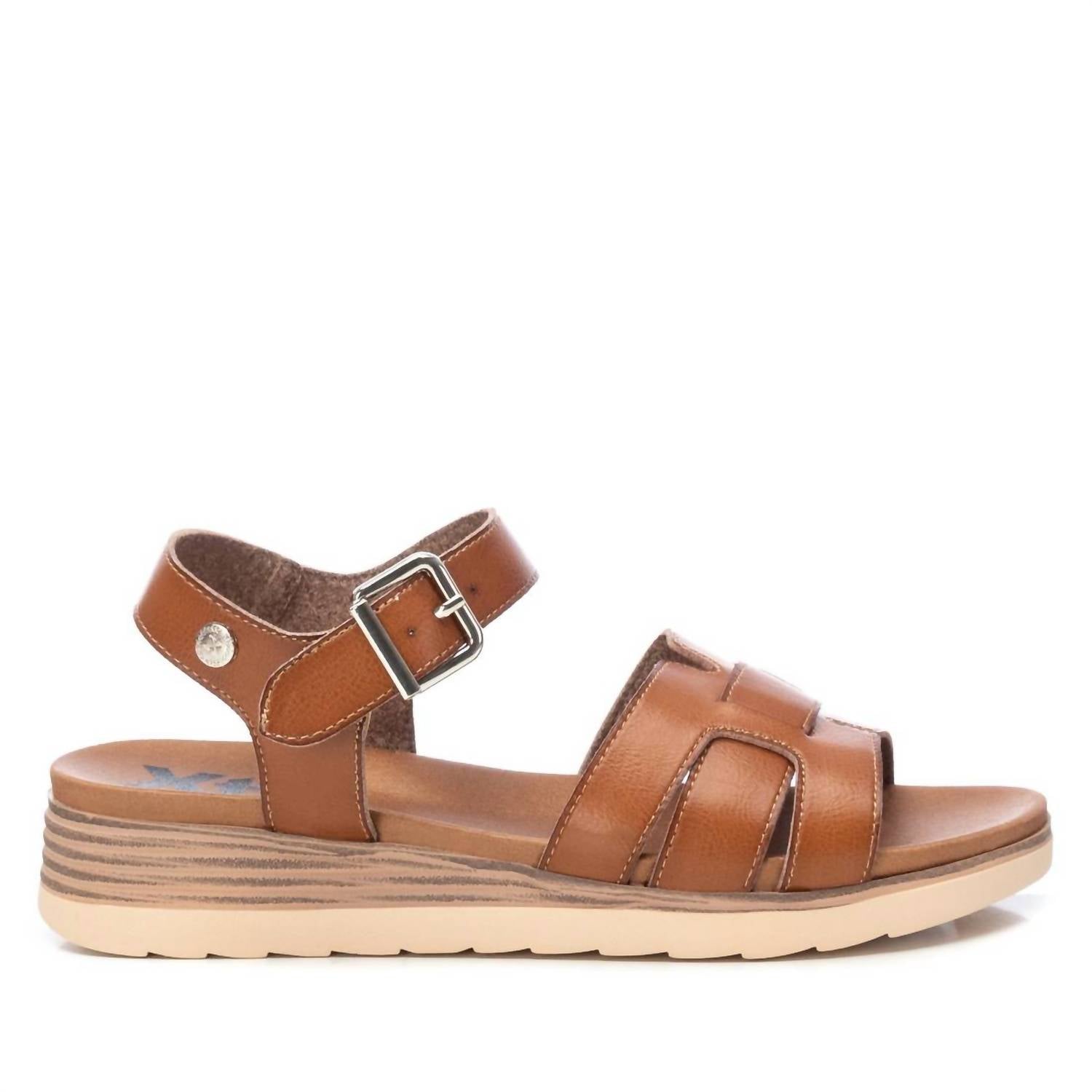 Damen keil Sandalen in taupe – 7703569825852