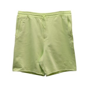 Y-3 Drawstring Shorts aus kalkgrüner Baumwolle 7766548873276