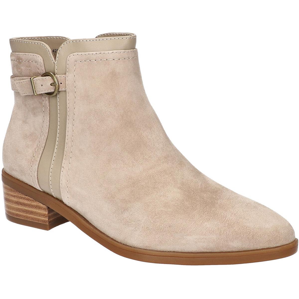 BEATRICE Block Ferse faux Veloursleder Stiefeletten