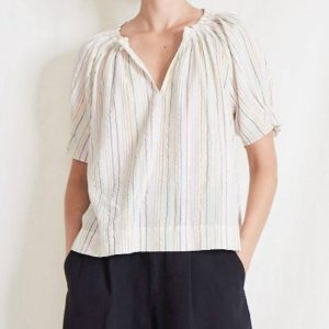 Kasin Top in Lurex Streifen