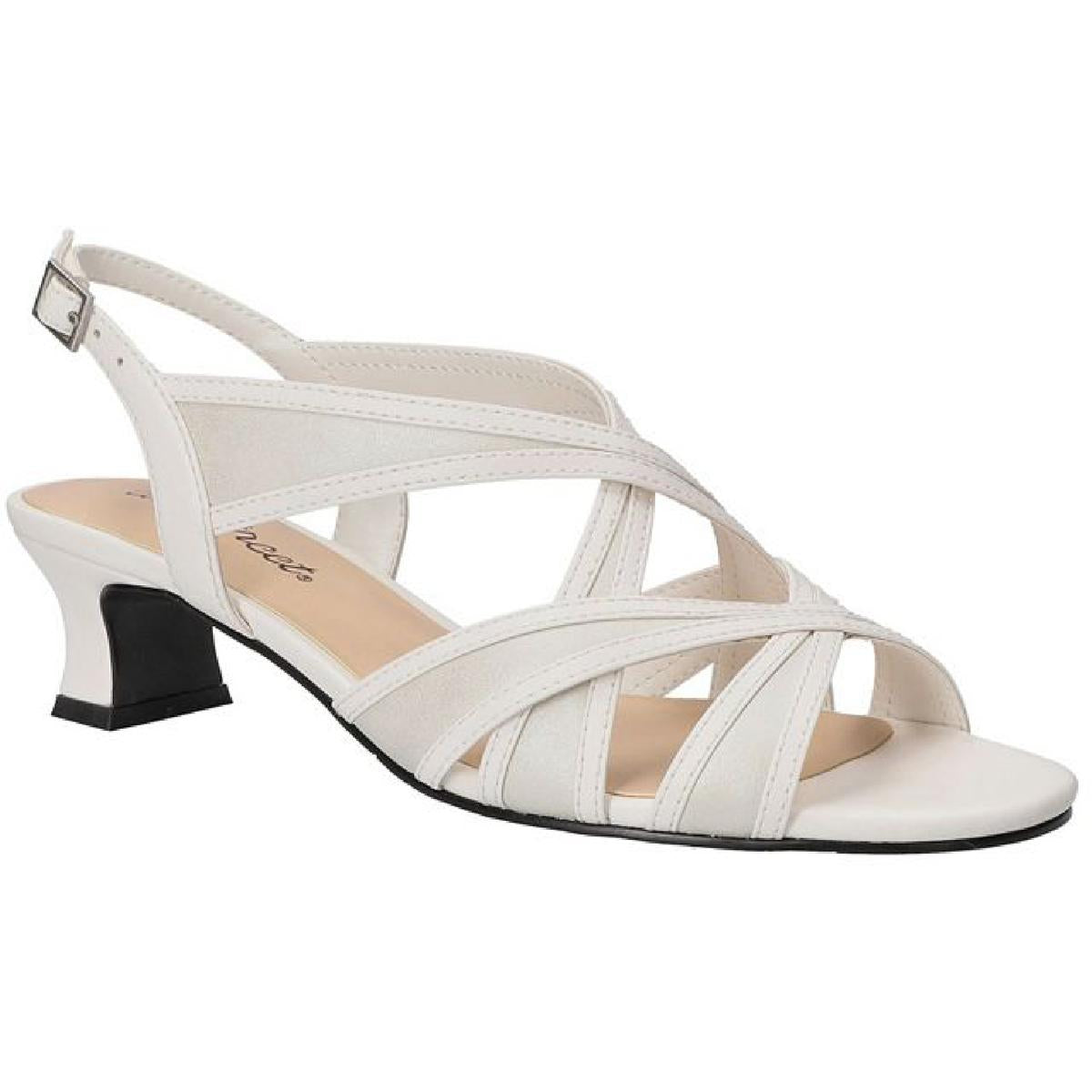 Tristen Kunstleder schimmer Ferse Sandalen