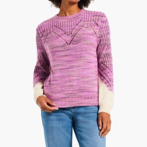 Winter Wärme Pullover in rosa multi