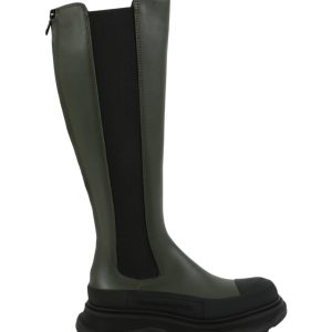 Lederstiefel mit Gummikappe