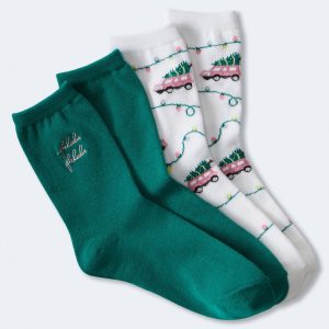 aeropostale fa la la holiday crew sock 2-pack