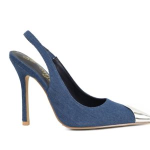 Damen-Shonda-Absatz aus Denim