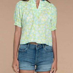 Daisy Top in abstrakter Geo