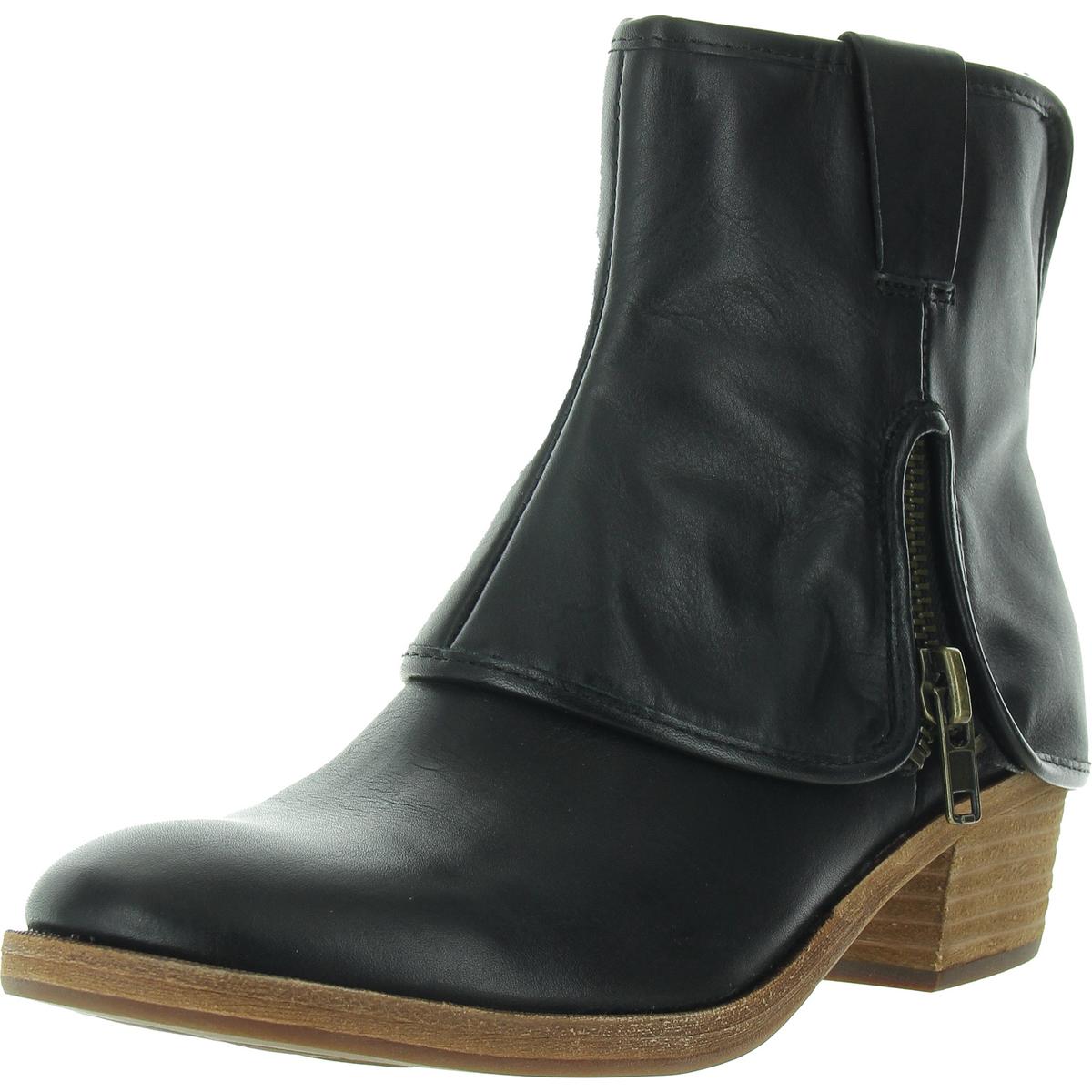 Stiefeletten aus Leder mit Reißverschluss