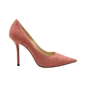 Jimmy Choo Love Pumps in rosa Veloursleder 7703708958780