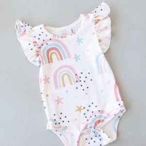 Over the Rainbow S/S Flutter Body