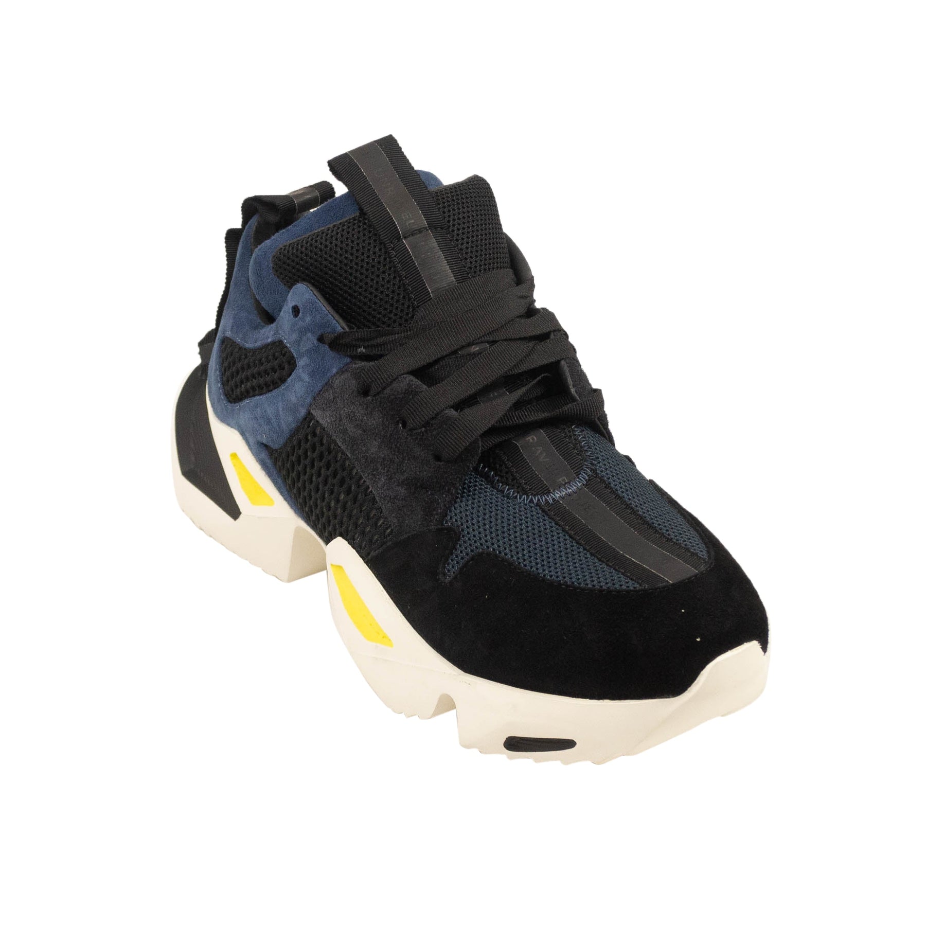 Unravel Project Mesh Wildleder-Sneaker – schwarz/Marineblau
