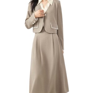 OUNIXUE 2pc Blazer & Rock Set 7703670095932