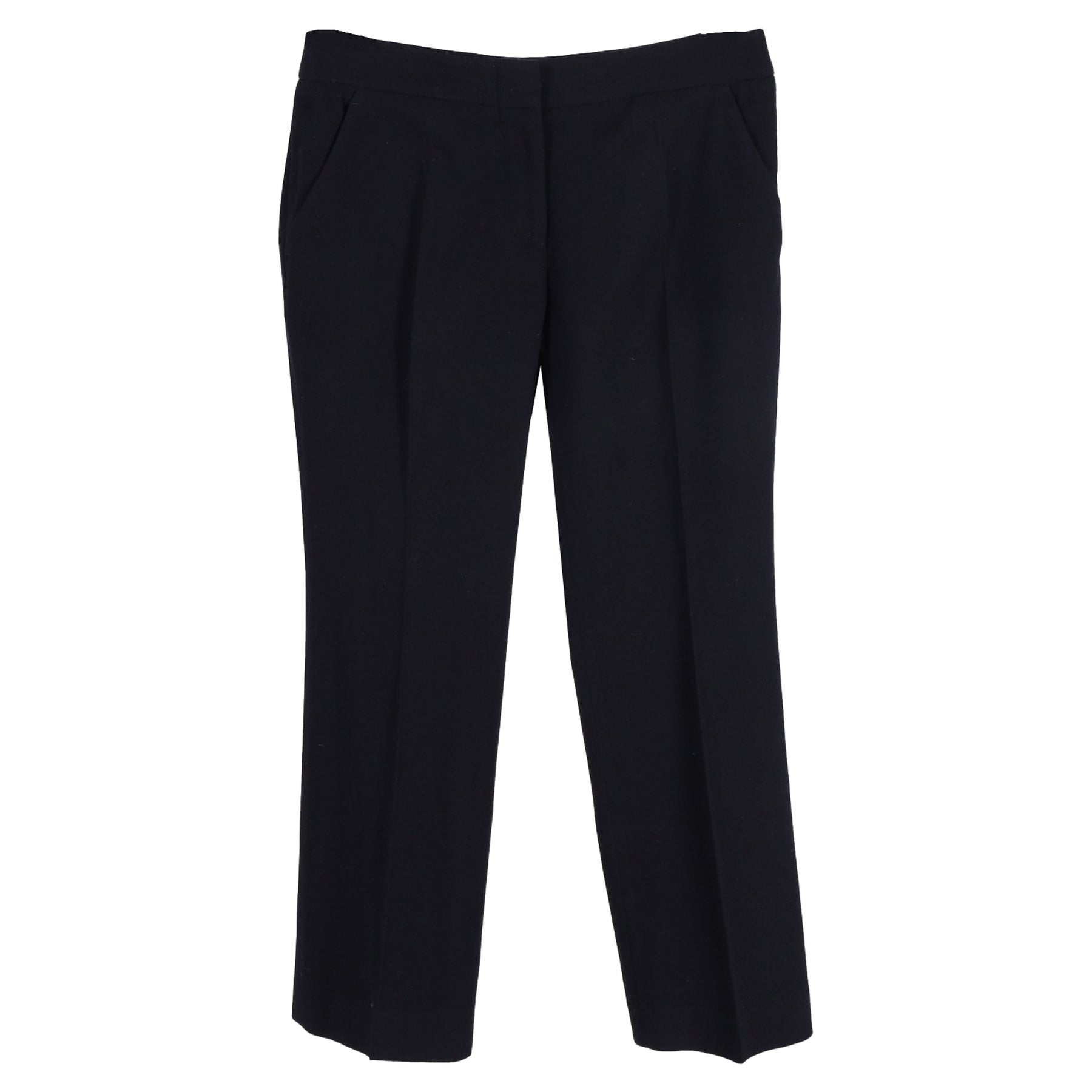 Alexander McQueen Cropped Hose aus schwarzer Wolle