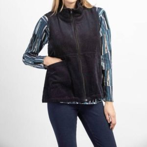 Tumbl Cord Swing Vest in schwarz