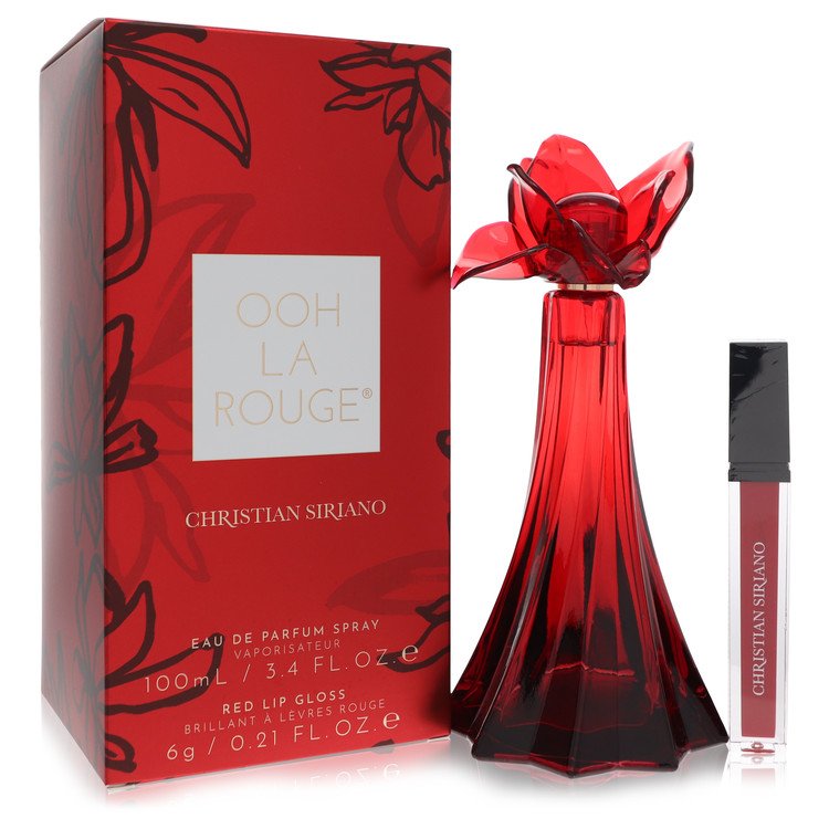 Christian Siriano Ooh La Rouge by Christian Siriano eu de parfum spray + 0,21 oz roter Lipgloss 3,4 oz für Damen 7827752484924