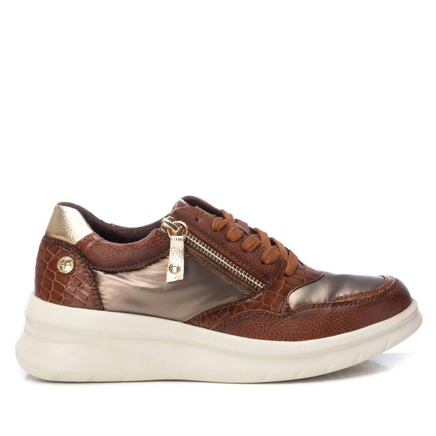 Damen Trainer Sneakers in Kamel 7804010201148
