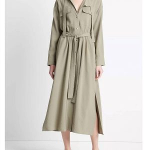 Soft Utility Hemd Kleid in heller Seefarn 7749001478204