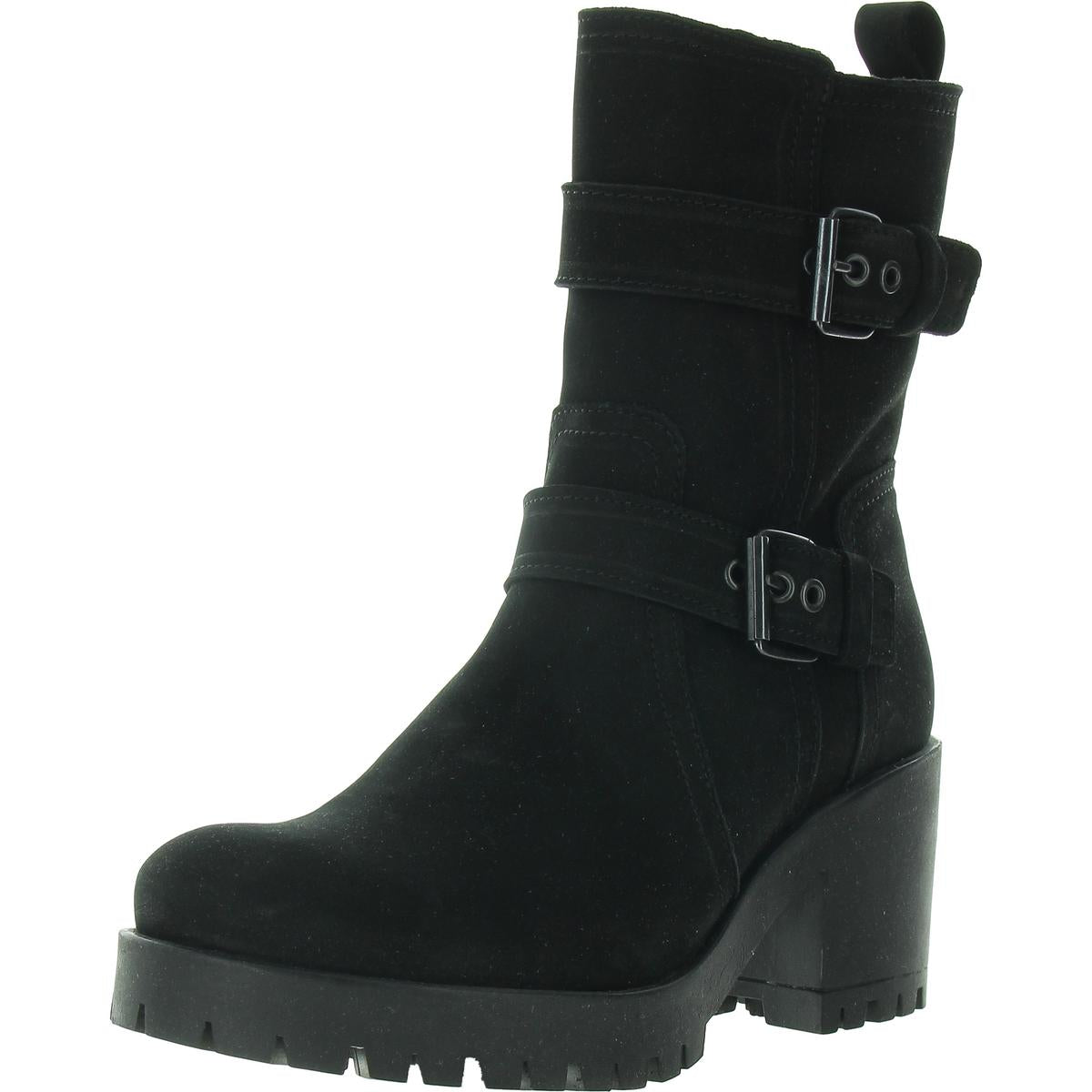 Bedford Reißverschluss Nubuck Mid-Calf Stiefel