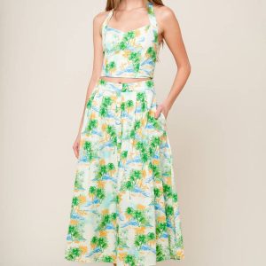 PICTURE PERFECT gewebte Top und Rock Set