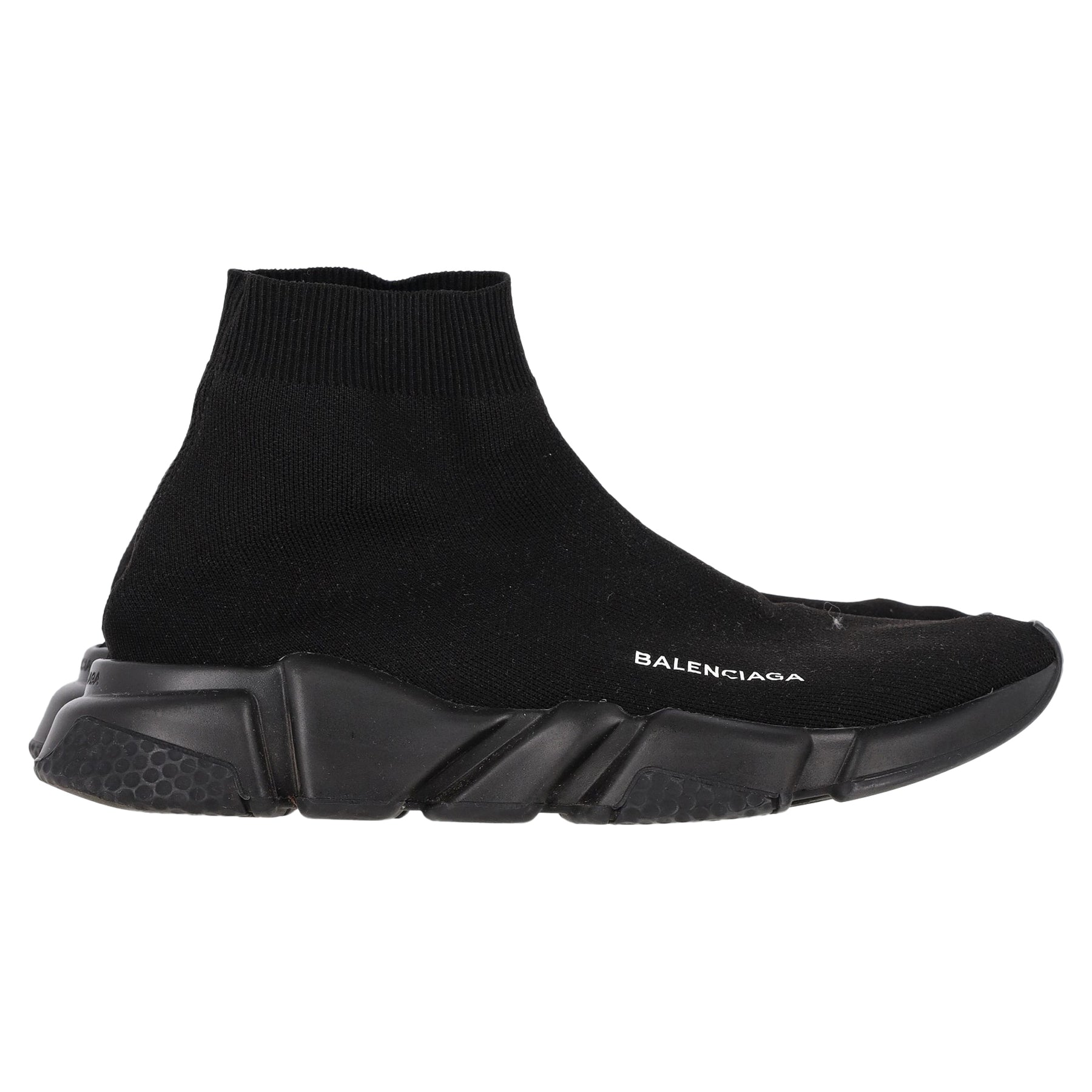 Balenciaga Speed Trainer Sneakers aus schwarzem Polyester 7833137348668