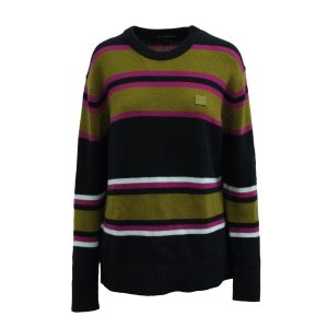 Acne Studios Nima Gestreifter Strickpullover aus mehrfarbiger Wolle 7833201803324