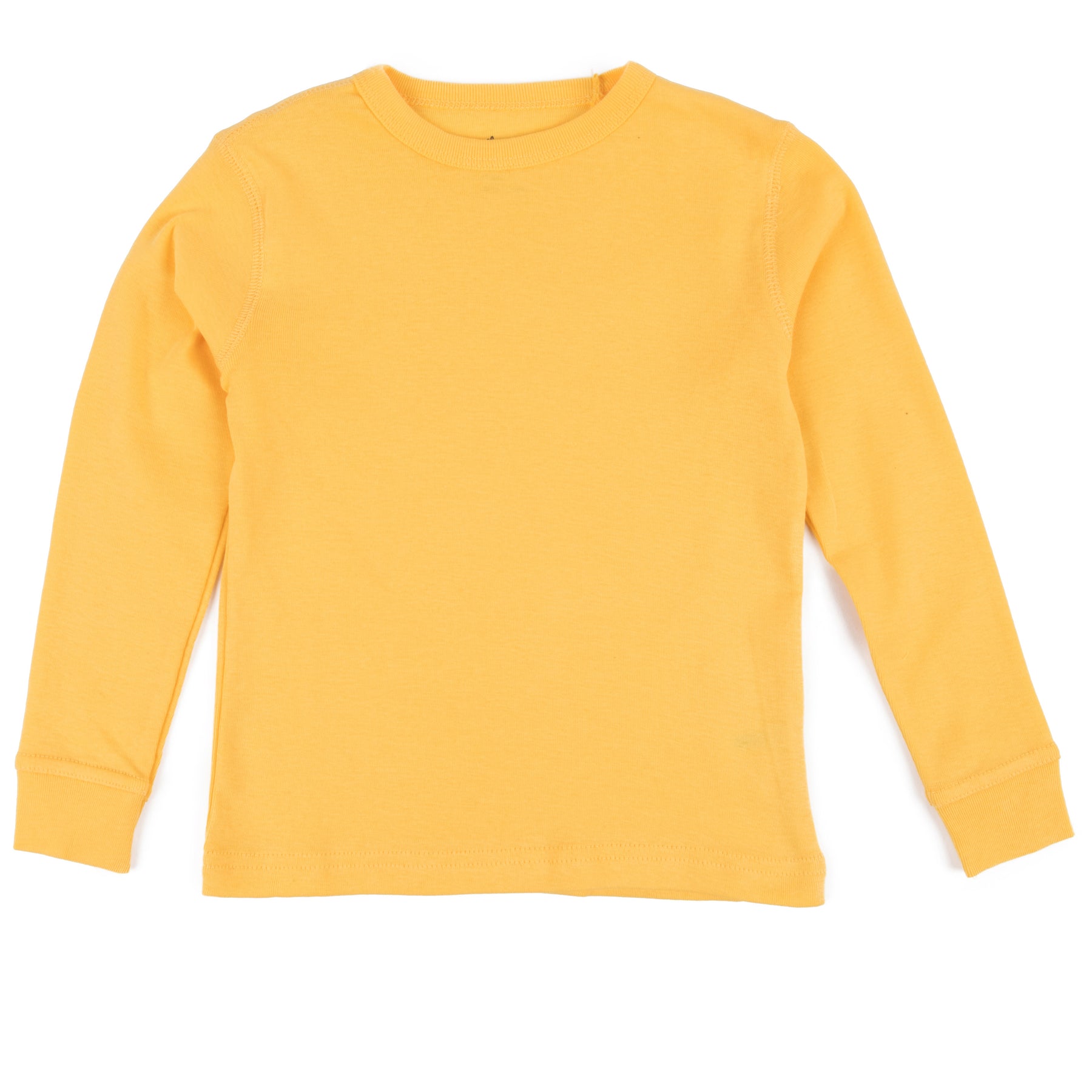 Kinder Langarm T-Shirt klassische feste Farbe