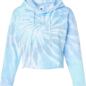 Colortone Damen Krawatte-gefärbt Ernte Kapuze Sweatshirt