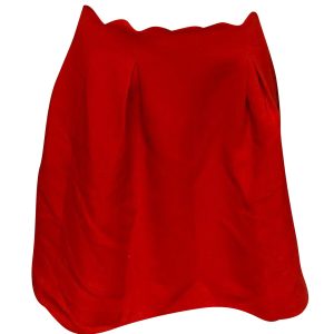 Claudie Pierlot Scalloped Rock in roter Viskose 7766536323132