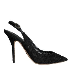Dolce & Gabbana Taormina Lace Bellucci Slingbacks Damenschuhe (Gebraucht) 7808947388476