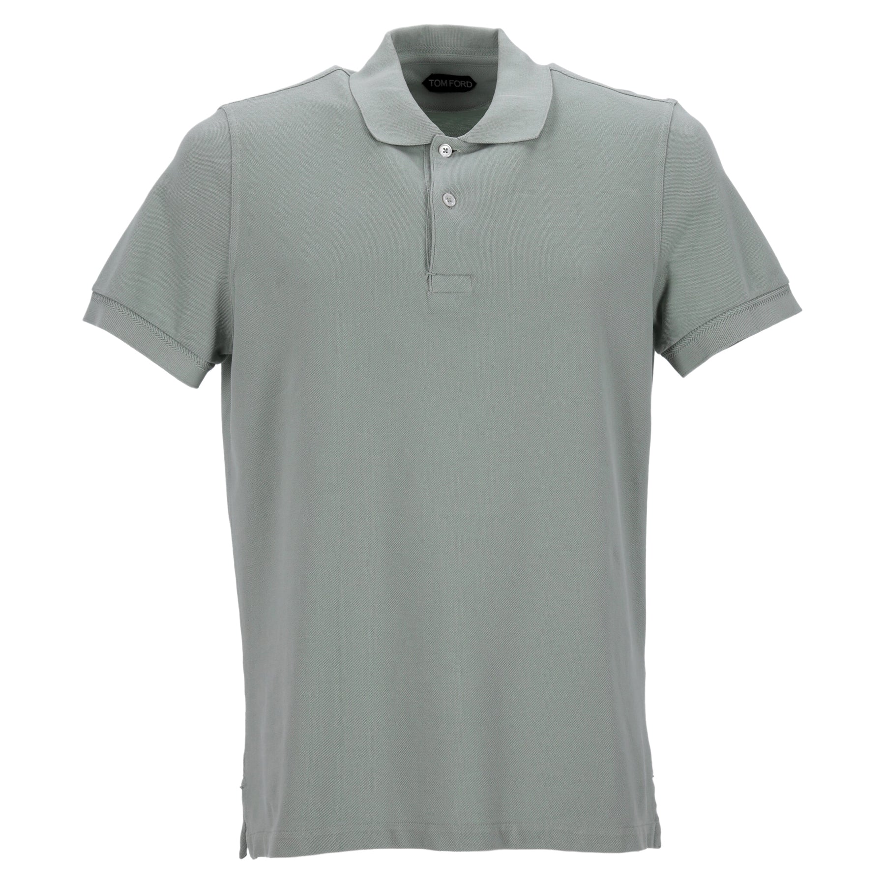 Tom Ford Poloshirt aus grüner Baumwolle 7748757717052