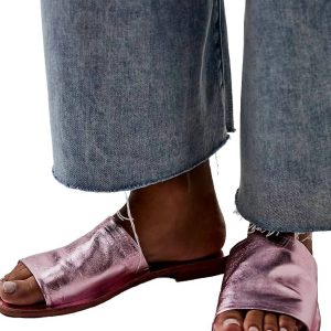 Damen Vicente Slide Sandalen in Metallic Pink 7704801509436
