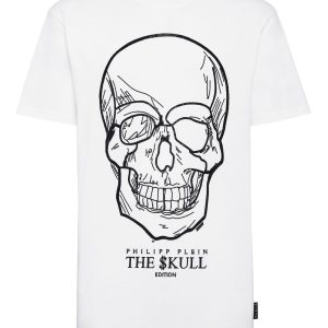 t-shirt rund Hals ss Steine Schädel 7648935739452