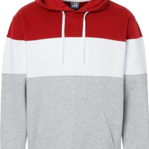 J. America Varsity Fleece colorblocked Kapuze Sweatshirt 7824357195836