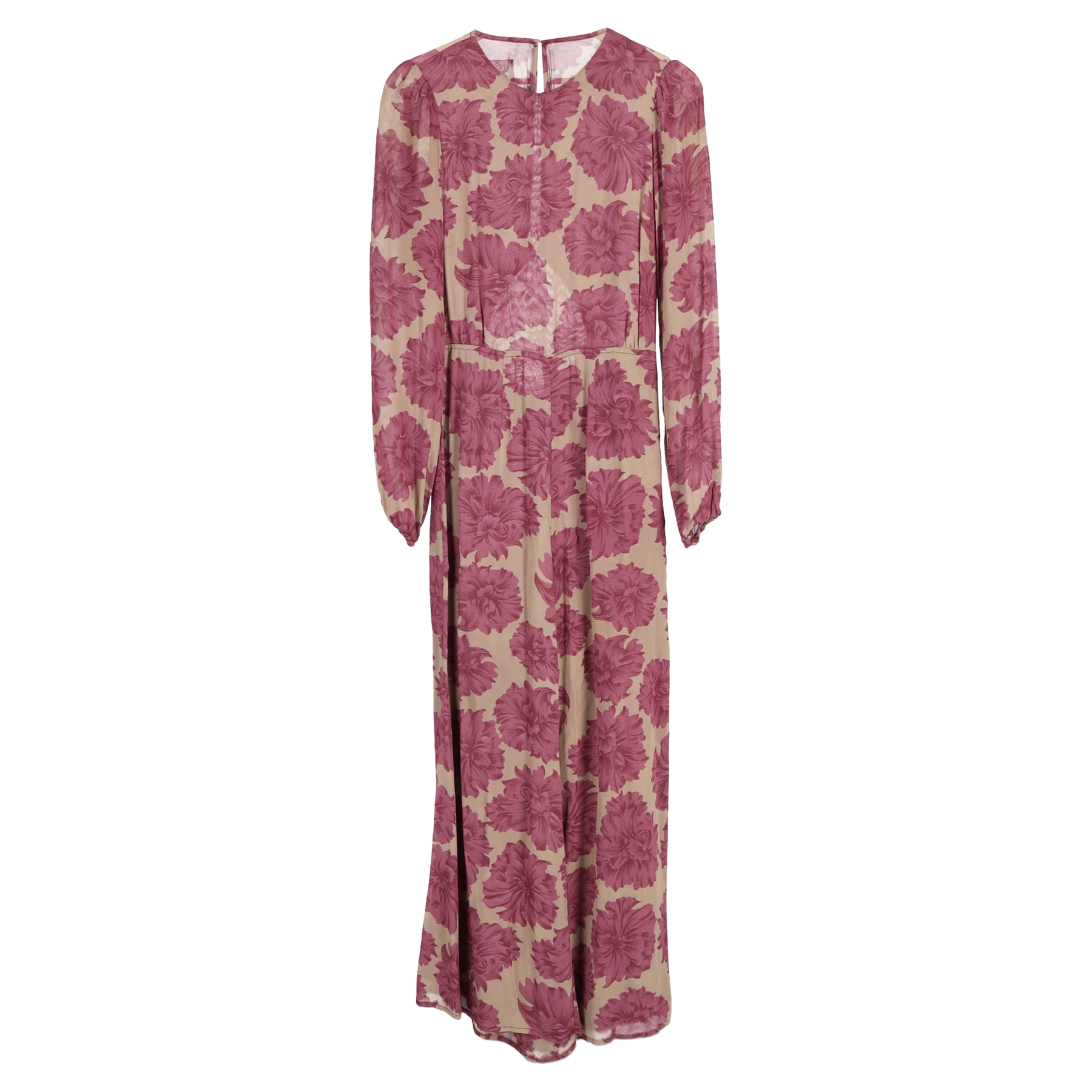 Reformation Blumenmuster Jumpsuit in rosa Viskose 7833207930940