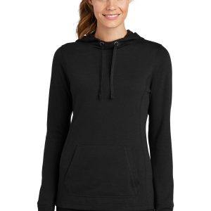 Sport-Tek PosiCharge Tri-Blend – feuchtigkeitsableitender Damen-Fleecepullover mit Kapuze – LST296