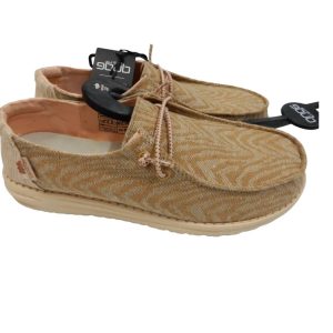 Mädchen Wendy Jugend gewebte Schuhe in Zebra Terra Stripe