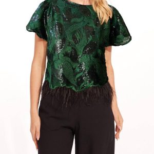 Arlen Absinthe Top in Christmas grün 7670800941116