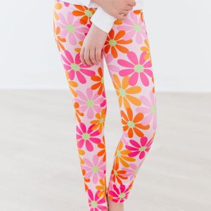 Retro-Gänseblümchen-Leggings