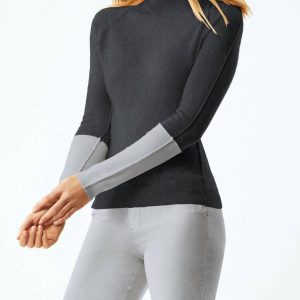 Reglan Sleeve Pullover in Anthrazit
