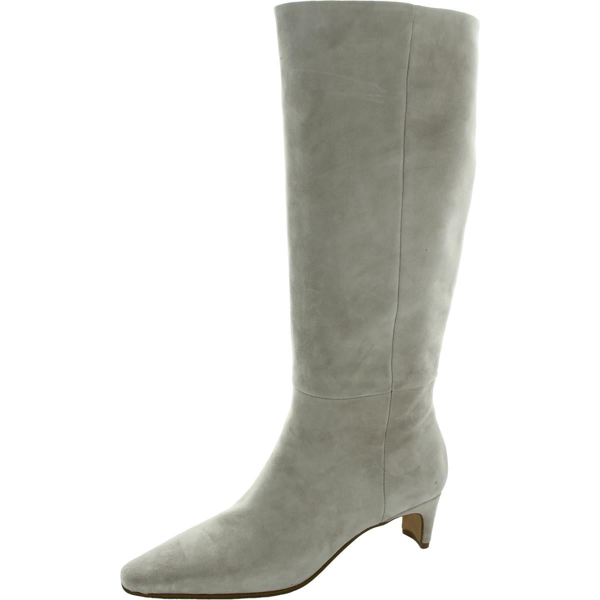 DAGNE Kniehohe Stiefel aus massivem Leder