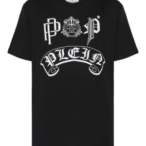 T-Shirt rund Hals ss Gothic Plein mit Kristallen