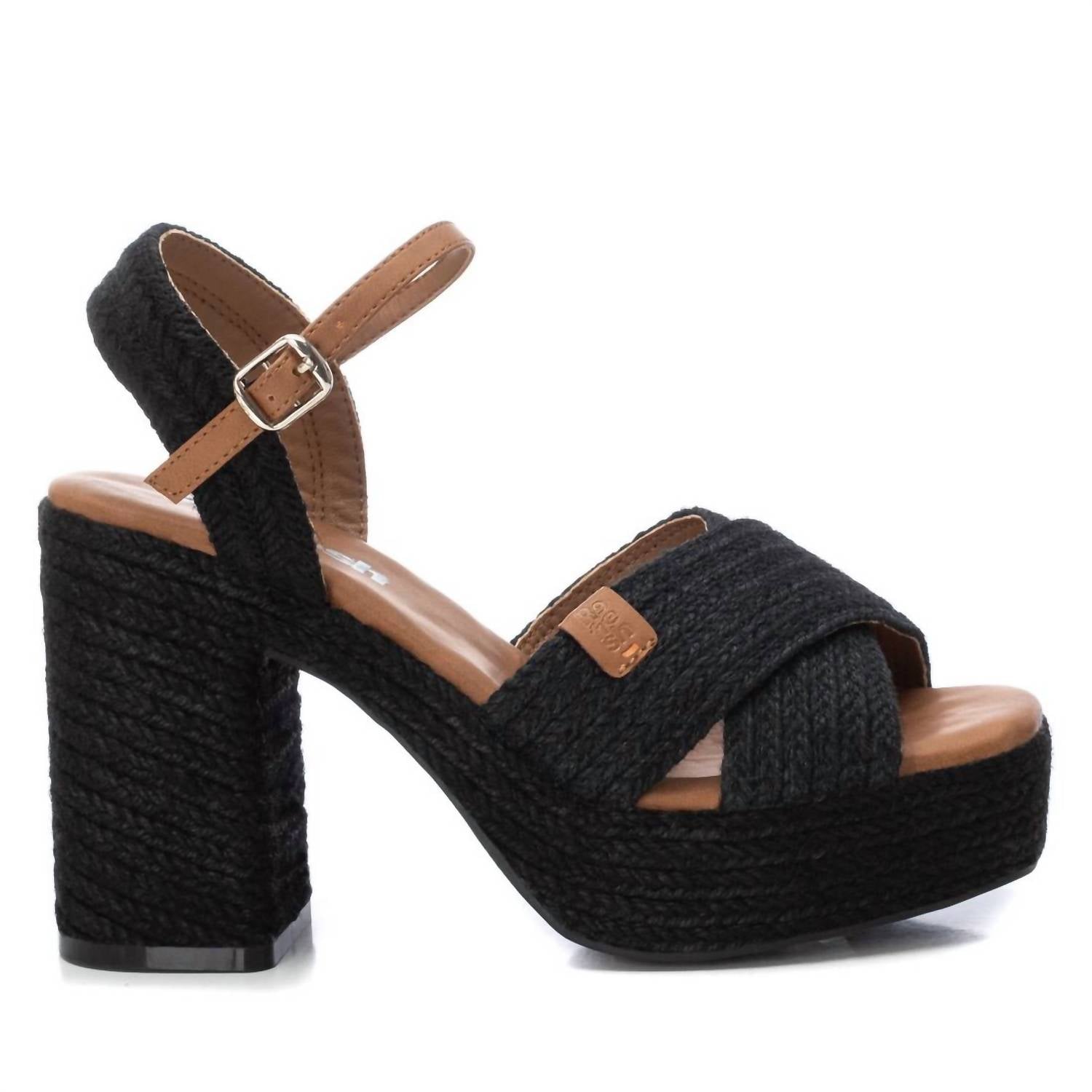 Damen-Sandalen mit Absatz in Schwarz – 7703605084220