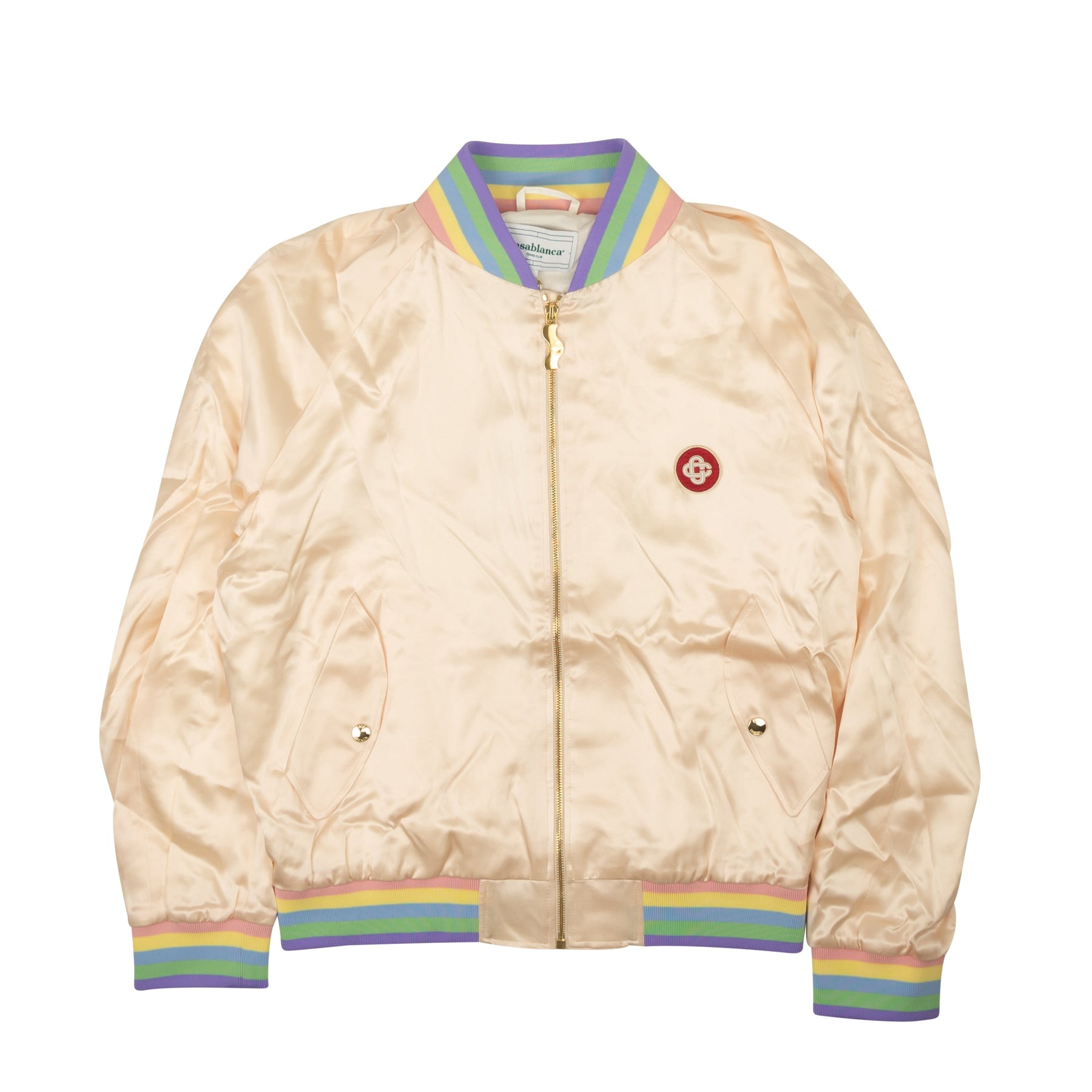 Hellrosa Souvenir-Jacke aus Masao-Seide